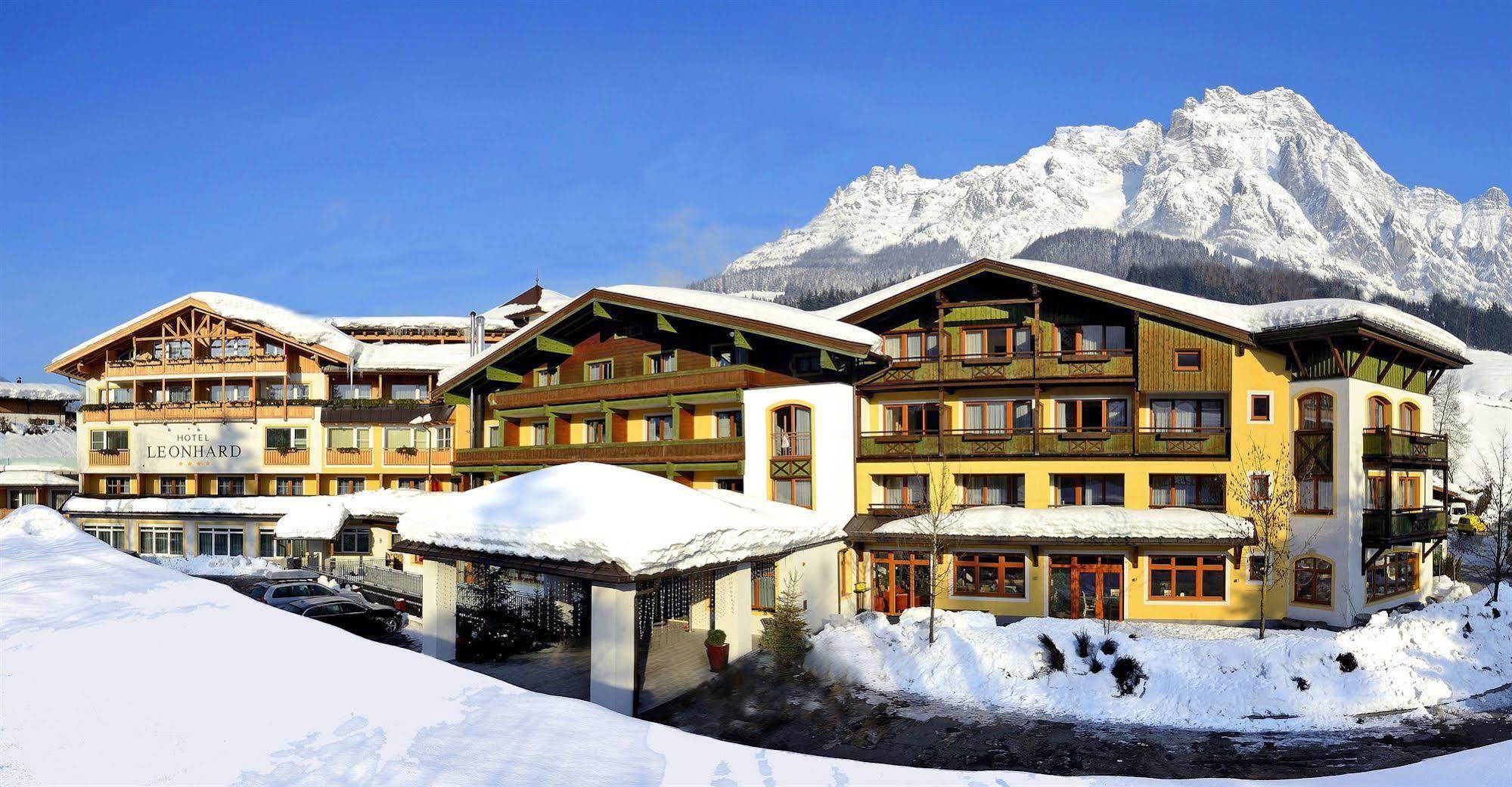 Hotel Leonhard Leogang Exterior foto